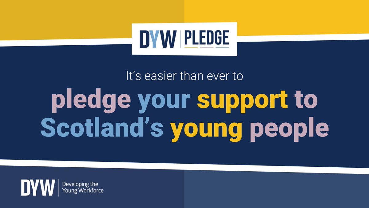 The DYW Pledge is now live. A simple way for employers across Scotland to support young people into the world of work – with local support every step of the way.

Pledge your support today and be part of the movement. Visit dyw.scot/pledge

#DYWPledge #ConnectingEmployers