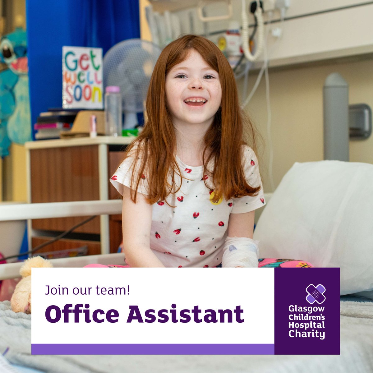 We're hiring! 📣

We're looking for an Office Assistant to join the <a href="/GCH_Charity/">Glasgow Children's Hospital Charity</a> team. 💜

If you're friendly, flexible, and passionate about supporting our young patients, we'd love to hear from you.

To apply, please head to: glasgowchildrenshospitalcharity.org/vacancy-office…