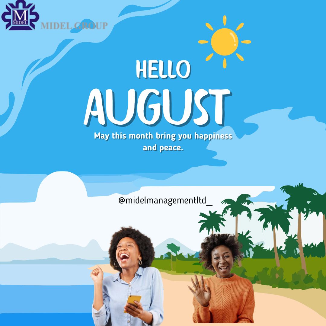 MidelNg's tweet photo. Welcome to August.

A new month brings new opportunities for growth, focus, and progress.

From all of us at Midel Center, we wish you a successful and productive month ahead.

#HappyNewMonth #August2025 #MidelCenter #BusinessFocus #AbujaBusinessHub |Jazzy Z |Biggie | Abuja https://t.co/JQKb3sfXEJ