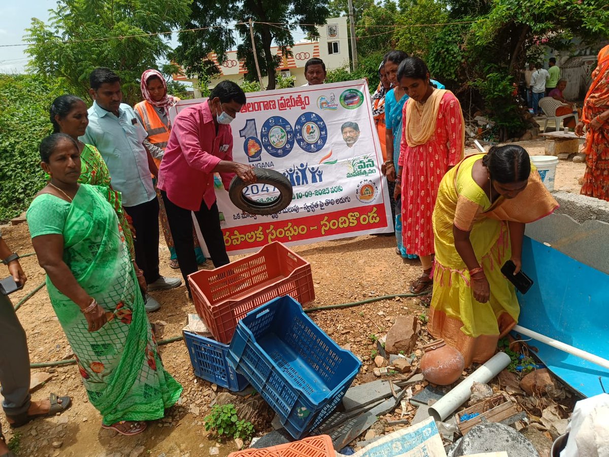 NANDIKONDA MUNICIPALITY (@mcnandikonda) on Twitter photo As part of 100 days action plan Conducted Dry day-Friday activities in all wards at Nandikonda Municipality.
<a href="/MoHUA_India/">Ministry of Housing and Urban Affairs</a>
<a href="/RoopaMishra77/">Roopa Mishra</a>
<a href="/tksreedevi/">TK Sreedevi</a>
<a href="/cdmatelangana/">C&DMA</a>
<a href="/SwachhBharatGov/">Swachh Bharat Urban</a>
#TG100DaysActionPlan
<a href="/revanth_anumula/">Revanth Reddy</a>
<a href="/K_RaghuveerINC/">Kunduru Raghuveer</a>
<a href="/kundurujayaveer/">Kunduru Jayaveer</a>
<a href="/Collector_NLG/">Collector, Nalgonda</a> As part of 100 days action plan Conducted Dry day-Friday activities in all wards at Nandikonda Municipality.
<a href="/MoHUA_India/">Ministry of Housing and Urban Affairs</a>
<a href="/RoopaMishra77/">Roopa Mishra</a>
<a href="/tksreedevi/">TK Sreedevi</a>
<a href="/cdmatelangana/">C&DMA</a>
<a href="/SwachhBharatGov/">Swachh Bharat Urban</a>
#TG100DaysActionPlan
<a href="/revanth_anumula/">Revanth Reddy</a>
<a href="/K_RaghuveerINC/">Kunduru Raghuveer</a>
<a href="/kundurujayaveer/">Kunduru Jayaveer</a>
<a href="/Collector_NLG/">Collector, Nalgonda</a>