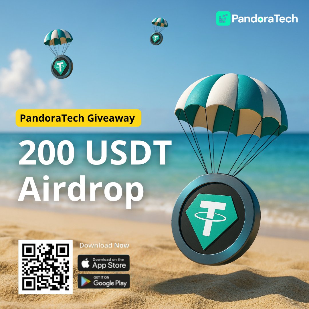 【🔥PandoraTech 200 USDT Airdrop! 20 Winners Get 10 USDT Each — LIMITED TIME!】

🌞 It's Summer! Time to Celebrate with an Airdrop for Our Community! We’re giving back to our amazing supporters! 🎉

📅 Event Period: August 1 - August 5, 16:00 (HKT)

🎁 Rewards: 20 lucky winners