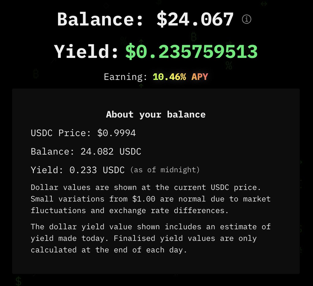 krishan711 (@krishan711) on Twitter photo Our most common question with the <a href="/yieldseekerxyz/">Yield Seeker π€πΈ</a> UI is why the balance dollar value has moved in wierd ways since the user invested. The answer is simple to the dev but quite complex for the user. I'm hoping this helps explain it to people - very keen to hear feedback if it Our most common question with the <a href="/yieldseekerxyz/">Yield Seeker π€πΈ</a> UI is why the balance dollar value has moved in wierd ways since the user invested. The answer is simple to the dev but quite complex for the user. I'm hoping this helps explain it to people - very keen to hear feedback if it