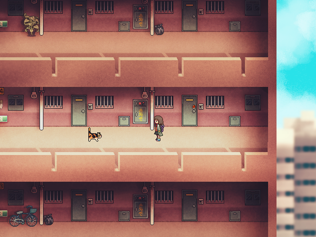 PsychoFlux_ent's tweet photo. Introducing 'Dead Cat Bounce', a short, gentle narrative adventure set in a modern world. Guided by mysterious talking calico cat, set out on a journey beyond the edge of the city and into the past.

🔗🧵👇

English translation TBA. #rpgmaker #indiegame https://t.co/5B2orwQPem