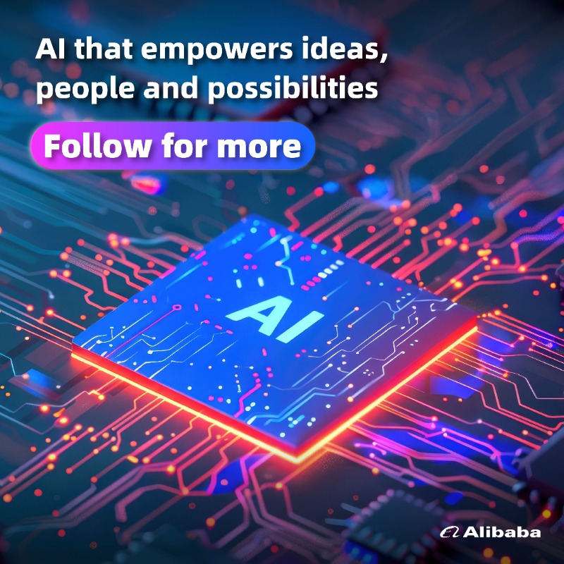 AlibabaGroup's tweet photo. What’s next in AI? Follow for exclusive Alibaba updates on breakthroughs, industry-ready solutions, and the innovations powering tomorrow’s tech.