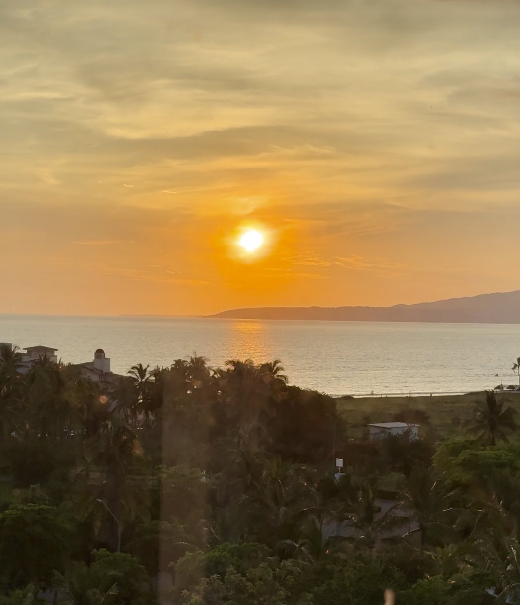 Where the sunset meets the sea, and a coffee completes the view. 🌊☕ #PuertoVallarta #Mexico