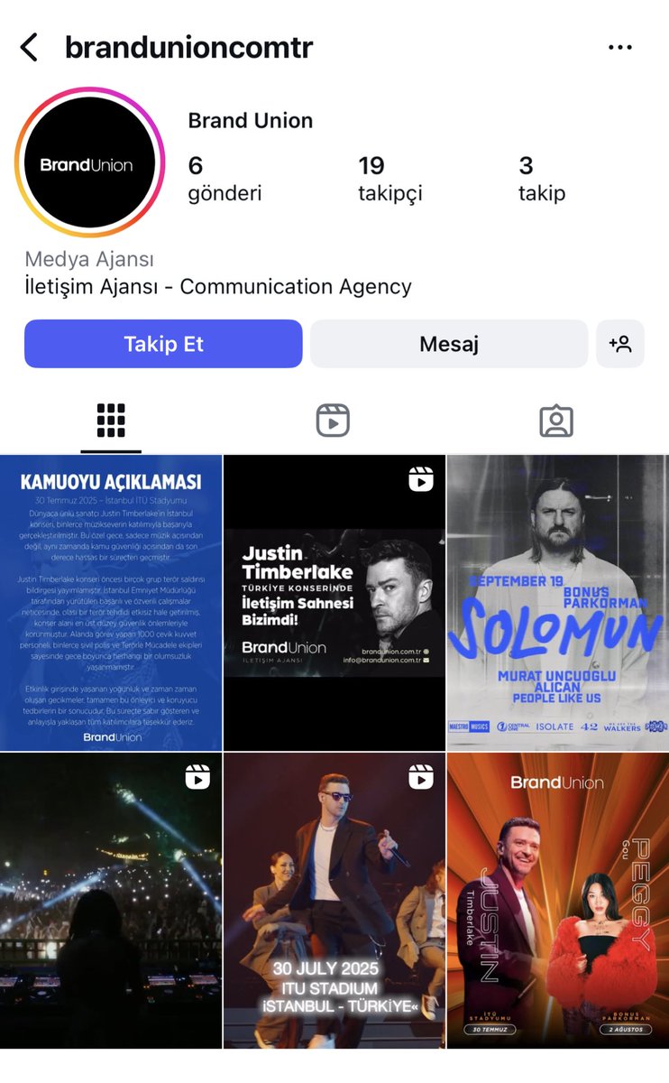 Justin Timberlake konserinin iletişim ajansının yöneticisi olan Enes Özdemir’in AKP’li Rümeysa Kadak’ı savunduğu ve “Kemalist pislikler” dediği paylaşım ortaya çıktı.

Brand Union’ın yöneticisi olan Enes Özdemir’in şirketi, 19 Eylül’de Solomun konserinin de ajansı konumunda.