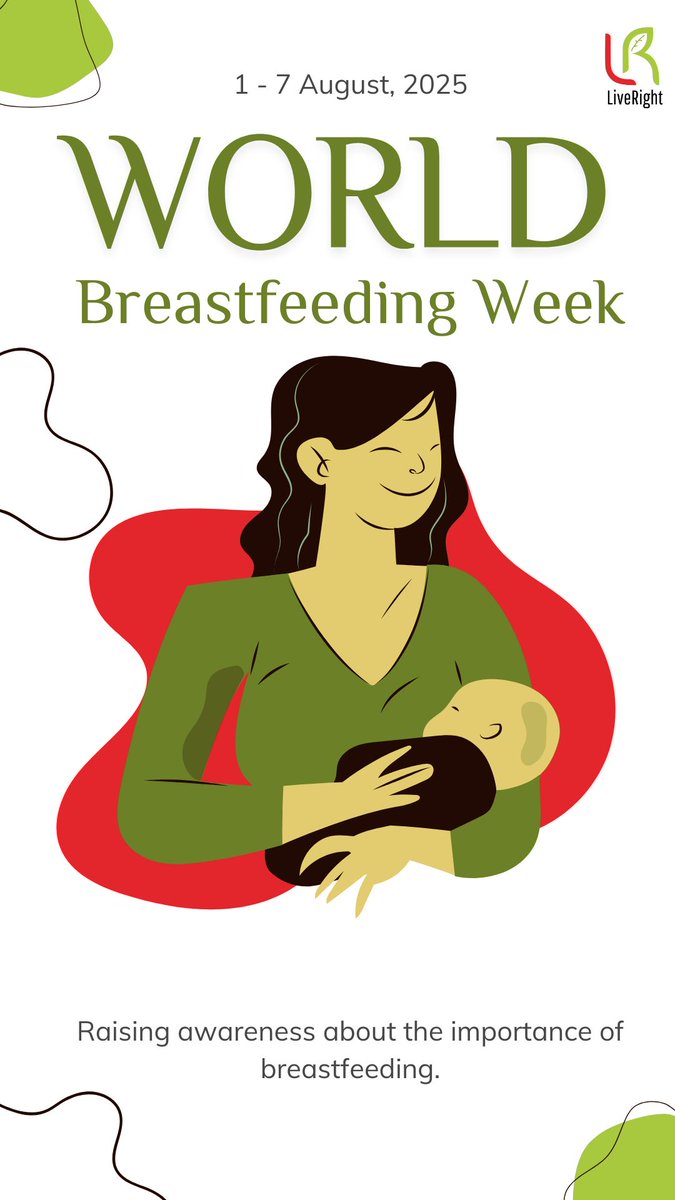 LiveRight_in's tweet photo. Breastfeeding is more than nutrition-it's immunity, bonding, and love.
Every drop of breastmilk carries protection, comfort, and connection.
Every mother’s journey is unique-and every effort counts.
Let’s support and celebrate mothers, not just today, but every day. https://t.co/smMdsoxb2a