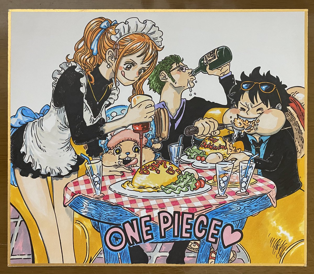 作品：ONE PIECE 【ルフィ、ゾロ、ナミ、チョッパー】 #ワンピース