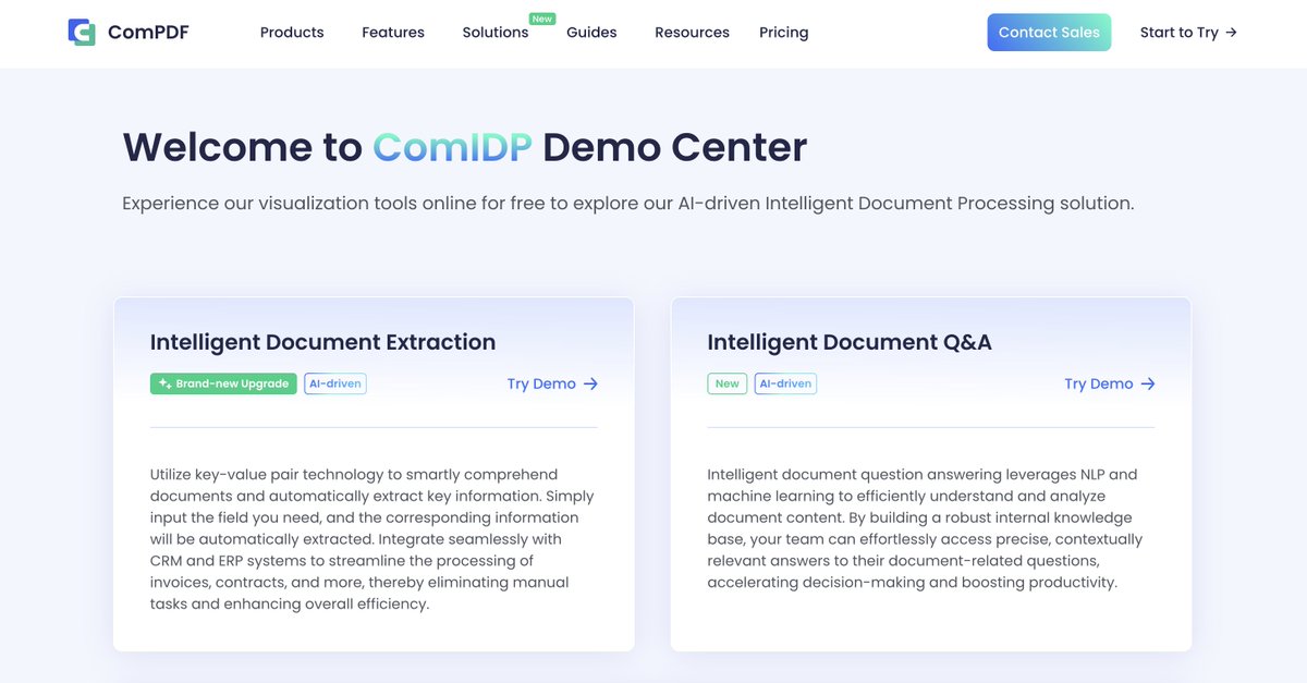 🔐 Private. Smart. Secure.

ComIDP adds enterprise-ready intelligent document extraction.

✅ Role &amp; data-level permission control
✅ Self-hosted knowledge base
✅ AI parsing of contracts, reports &amp; more

Try our demo now: compdf.com/demo/intellige…

#ComIDP
