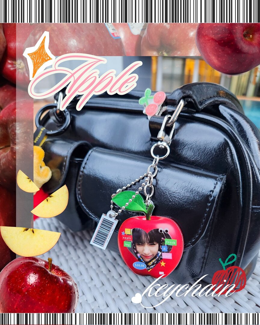 stuffsite's tweet photo. sells LAST DAY PO❗️haii guys! aku lagi open po keychain apel 35k aja🍎👀 avail aespa, bonedo, nct dream, svt, treasure! BISA CUSTOM JG LOH~ siapa yg mauu? detailsnya ada di rep yaa💗 @.the8studioz https://t.co/CTQ9tILf6t