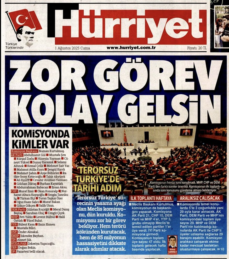 bulentmumay's tweet photo. Yarınki manşet de "Hayırlı işler bol güneşler" olacak herhalde. https://t.co/PpD5B4zS7Z