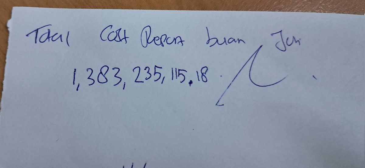 Ya Alloh ben Sasi 100 juta wes ra muluk, ajek 100 jt, barokah 
Dene mekso di kei 1.M yo tak tompo Gusti 🥹