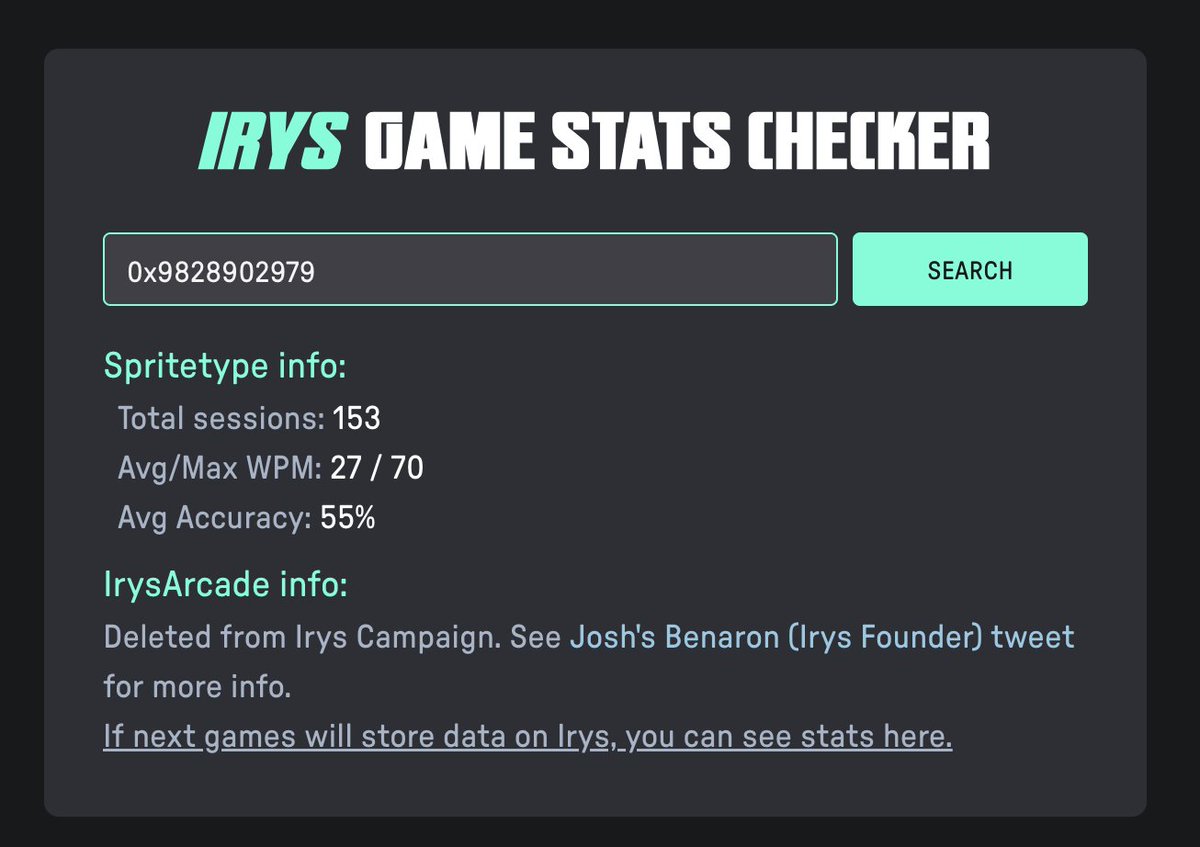 asyndefi's tweet image. Just finished the typing task for #Spritetype today, I am a little bit tired, so the result is not too good. 

But who cares the result? The purpose is testing the performance of @irys_xyz, and it is still very smooth as silk.
#Irys