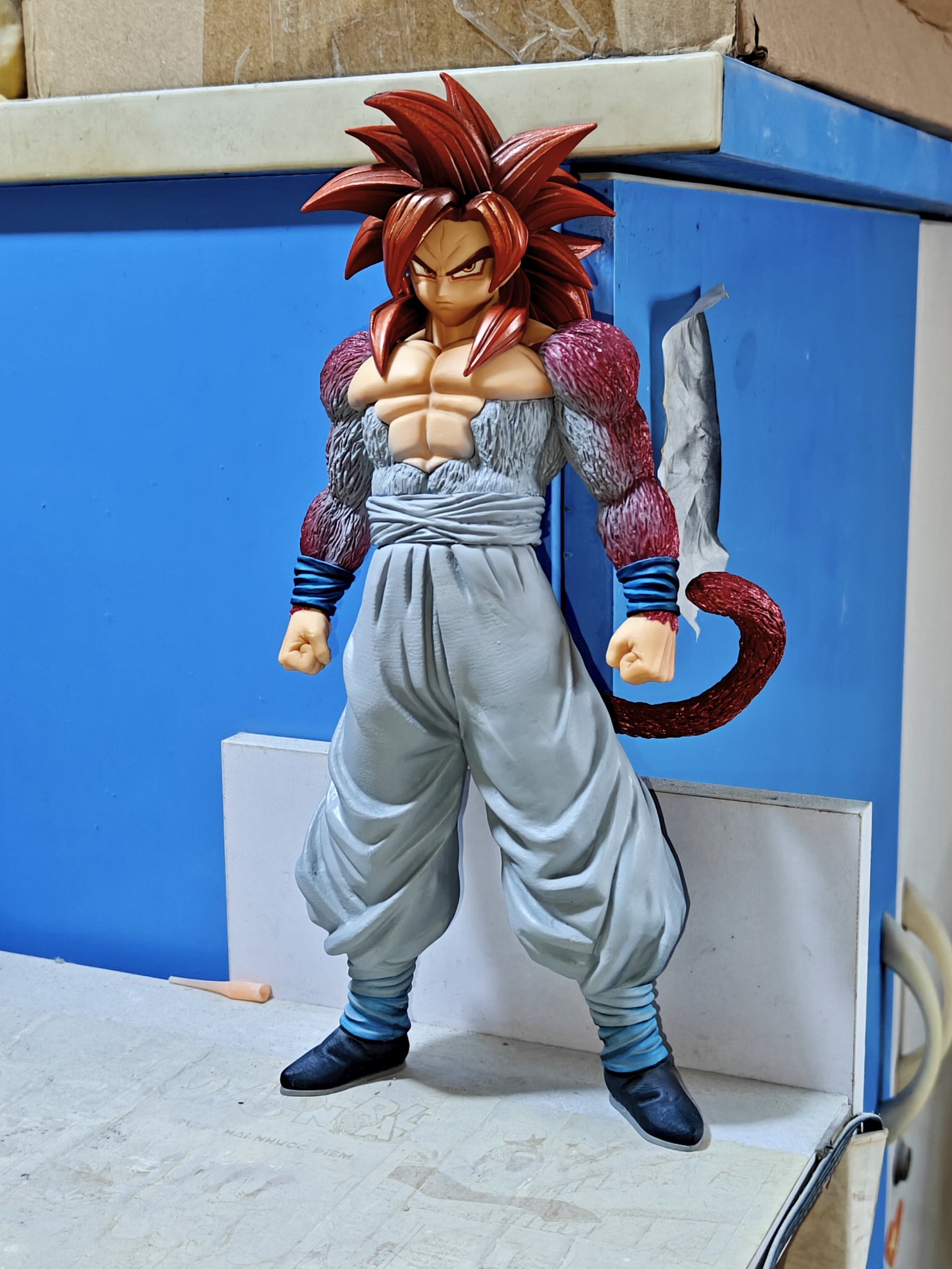 ドラゴンボール悟空ウルトラインスティンクト改造リペイントフィギュア ドラゴンボール FY Studio ウルトラインスティンクト 悟空 樹脂