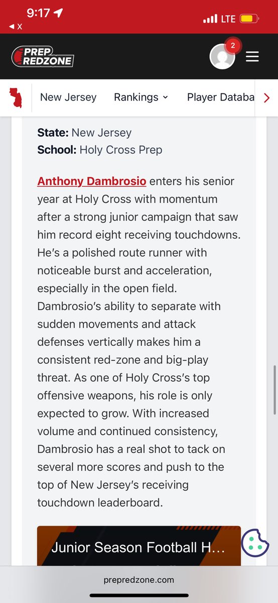 Thank you <a href="/PrepRedzoneNJ/">Prep Redzone New Jersey</a> for the write up 🙏