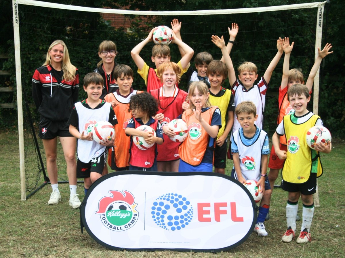 Cheltenham Town Community Trust (@ctfccommunity) on Twitter photo ⚽️☀️ Our Kellogg’s Football Camps are in full swing! Kids aged 5–12 are learning new skills, making friends and staying active 🙌
There is still time to join in 👉 officialsoccerschools.co.uk/cheltenhamtown…
#KelloggsFootballCamps <a href="/KelloggsUKI/">Kellogg's UK & IRE</a> <a href="/EFL_Community/">EFL in the Community</a> ⚽️☀️ Our Kellogg’s Football Camps are in full swing! Kids aged 5–12 are learning new skills, making friends and staying active 🙌
There is still time to join in 👉 officialsoccerschools.co.uk/cheltenhamtown…
#KelloggsFootballCamps <a href="/KelloggsUKI/">Kellogg's UK & IRE</a> <a href="/EFL_Community/">EFL in the Community</a>