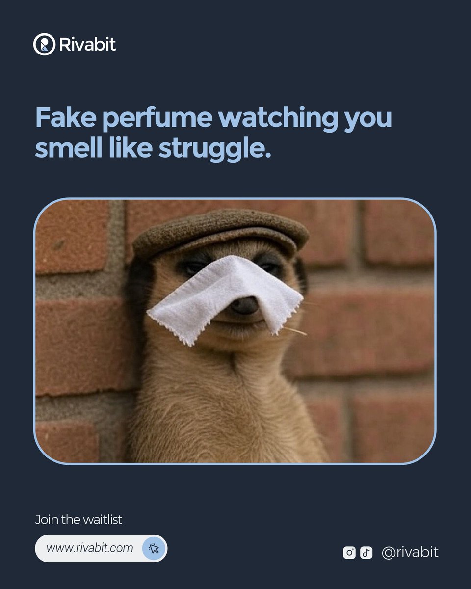 Oluwatunrayo12's tweet image. Sick of scams? Join @RivabitHQ —a network battling knockoffs and backing the real deal. Connect, uncover, and keep it genuine. Join the waitlist at rivabit.com. #Rivabit #FakeFree #RealOnly