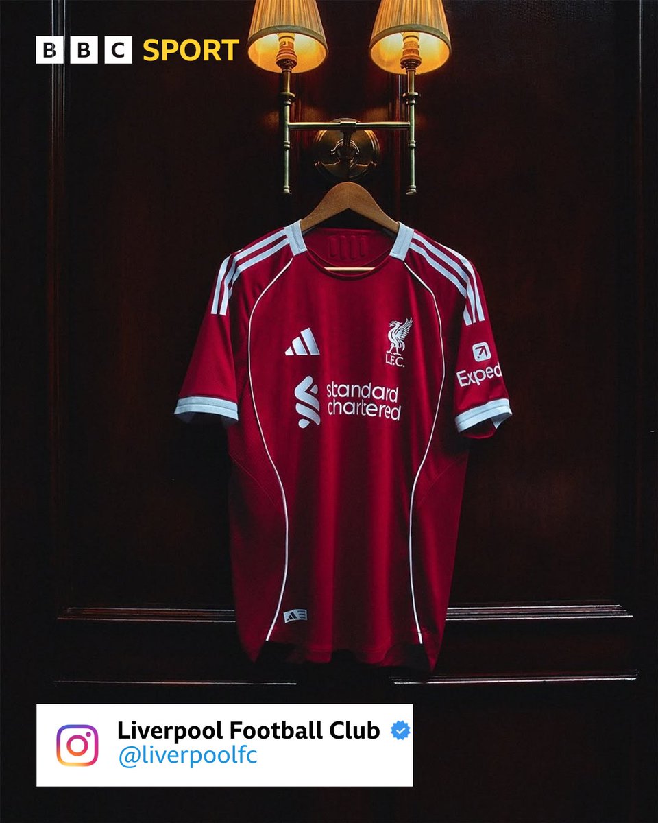 BBCMOTD's tweet photo. Ratings out of 🔟?

Liverpool's 2025/26 home kit has arrived, with the club returning to adidas for the first time since 2012! 🔴 https://t.co/wyrFhX4vBV
