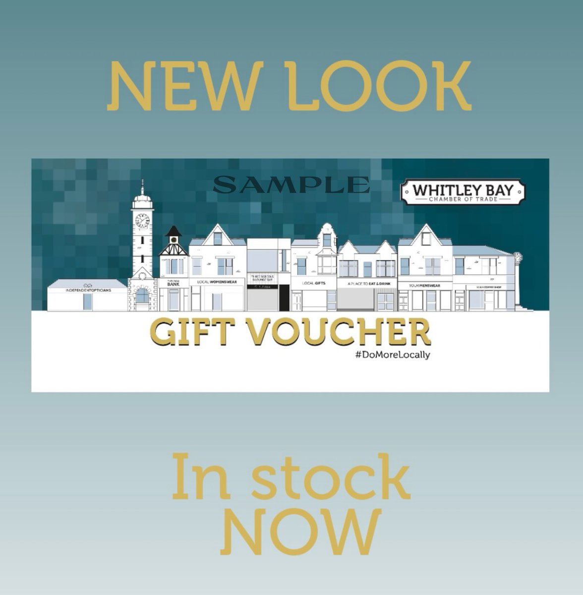 We’re thrilled to reveal our new look Whitley Bay Gift Vouchers. In stock in Hamiedog Menswear and Just Canny now 
#shoplocal