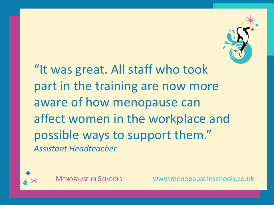 It's often middle leaders who find themselves on the spot dealing with colleagues who are struggling with peri/menopause. They find themselves having really important conversations without really understanding what's going on or knowing how they can support.

Offering those