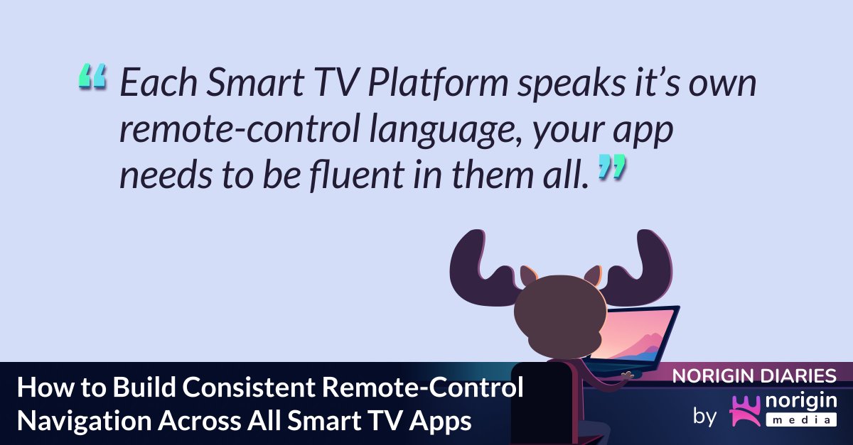 NoriginMedia's tweet image. From Samsung Tizen to LG webOS to Android TV, navigation quirks can make or break the user experience. #SpatialNavigation
👉 Here’s how to build seamless cross-platform apps: noriginmedia.com/norigin_diarie…