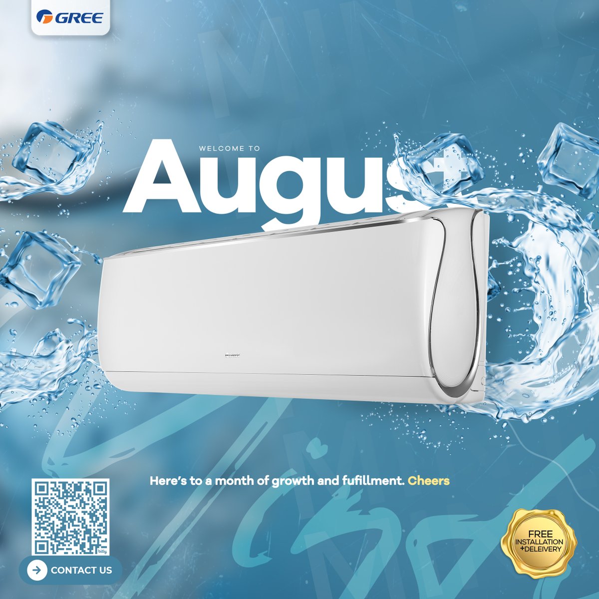 Officialgreengr's tweet photo. Welcome to August ❄️
Breathe in the chill, breathe out the stress.
This month, stay cool, stay sharp, and let every moment flow with ease and clarity.
Here’s to progress, peace, and perfectly conditioned comfort.

❄️ Happy New Month from Gree. ❄️ https://t.co/Eew6OHF4Lc