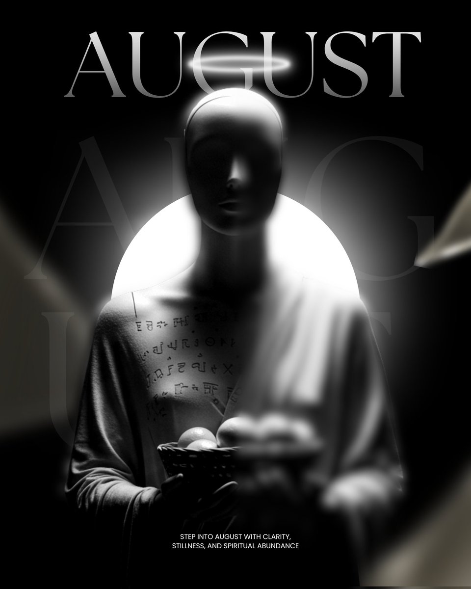 Sundion123's tweet photo. August arrived and so did the energy.
This design channels a new kind of abundance: quiet, spiritual, intentional. A reminder that clarity and stillness can be just as powerful as chaos.
Let the month begin. ๐
#DesignTwitter #AugustDrop #DigitalArt #VisualDiary https://t.co/mVh5ZF17PF