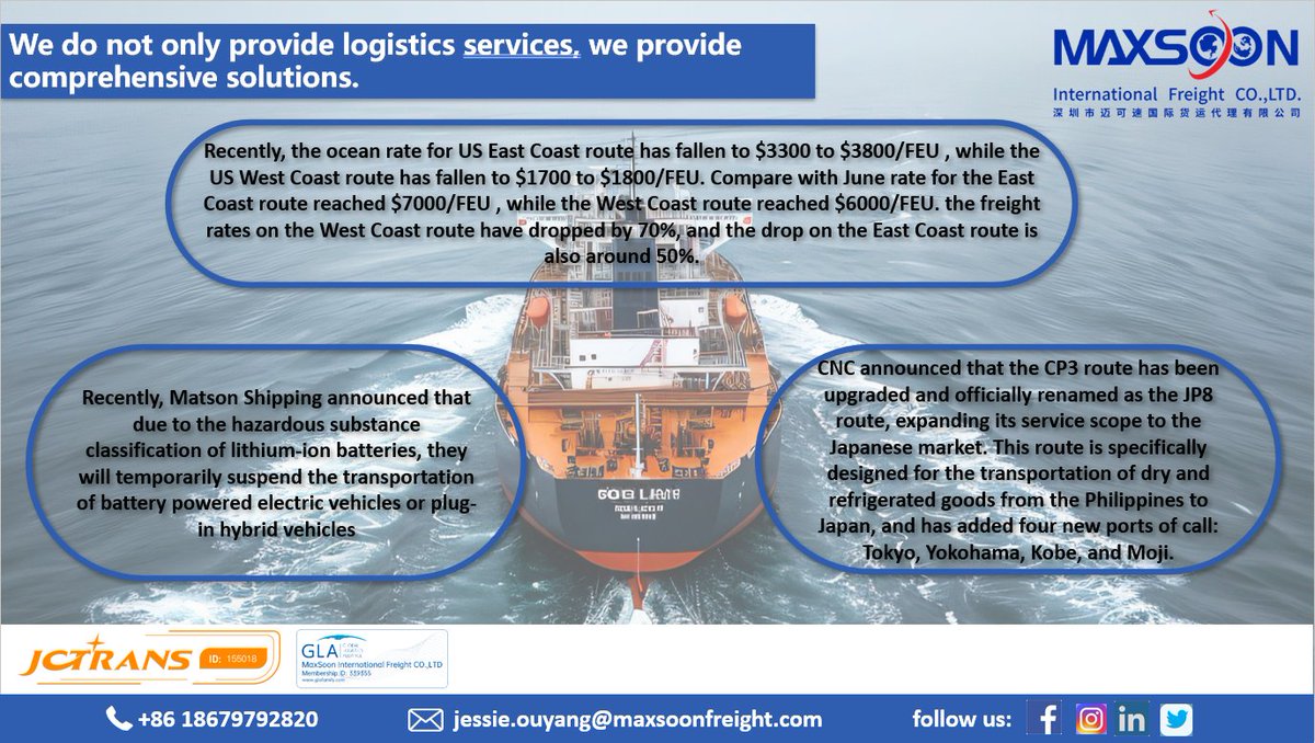 Jessie Ouyang(China Forwarder/China Logistics) (@ouyangjessie) on Twitter photo 