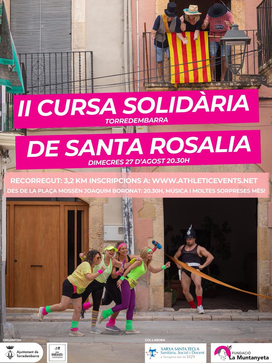 BalldeMalcasats's tweet photo. 🏃‍♀️ Arriba la II Cursa Solidària de Santa Rosalia! Un any més, la recaptació de les inscripcions es donarà a la Fundació La Muntanyeta, que atén persones amb paràlisi cerebral. https://t.co/jIbUjznXe3