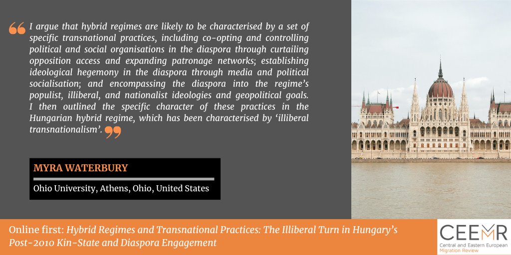 Central and Eastern European Migration Review (@ceemigrationrev) on Twitter photo Waterbury (<a href="/ohiou/">Ohio University</a>) argues that hybrid regimes co-opt and control #diaspora organisations through curtailing opposition access, expanding patronage networks, & establishing ideological hegemony through media activites - for their geopolitical goals: bit.ly/4mDWyJl Waterbury (<a href="/ohiou/">Ohio University</a>) argues that hybrid regimes co-opt and control #diaspora organisations through curtailing opposition access, expanding patronage networks, & establishing ideological hegemony through media activites - for their geopolitical goals: bit.ly/4mDWyJl