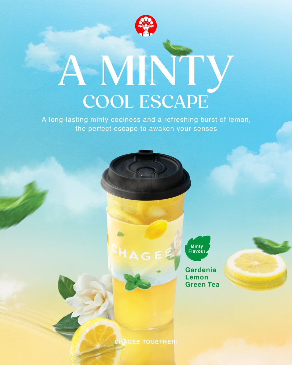 Cool that lingers. Citrus that awakens. 🍃🍋

Crafted for those who seek a cooling escape that lingers, Gardenia Lemon Green Tea is now available at all CHAGEE outlets nationwide. ✨

#CHAGEEMintyLemon #CHAGEEMY #CHAGEE #CHAGEETOGETHER