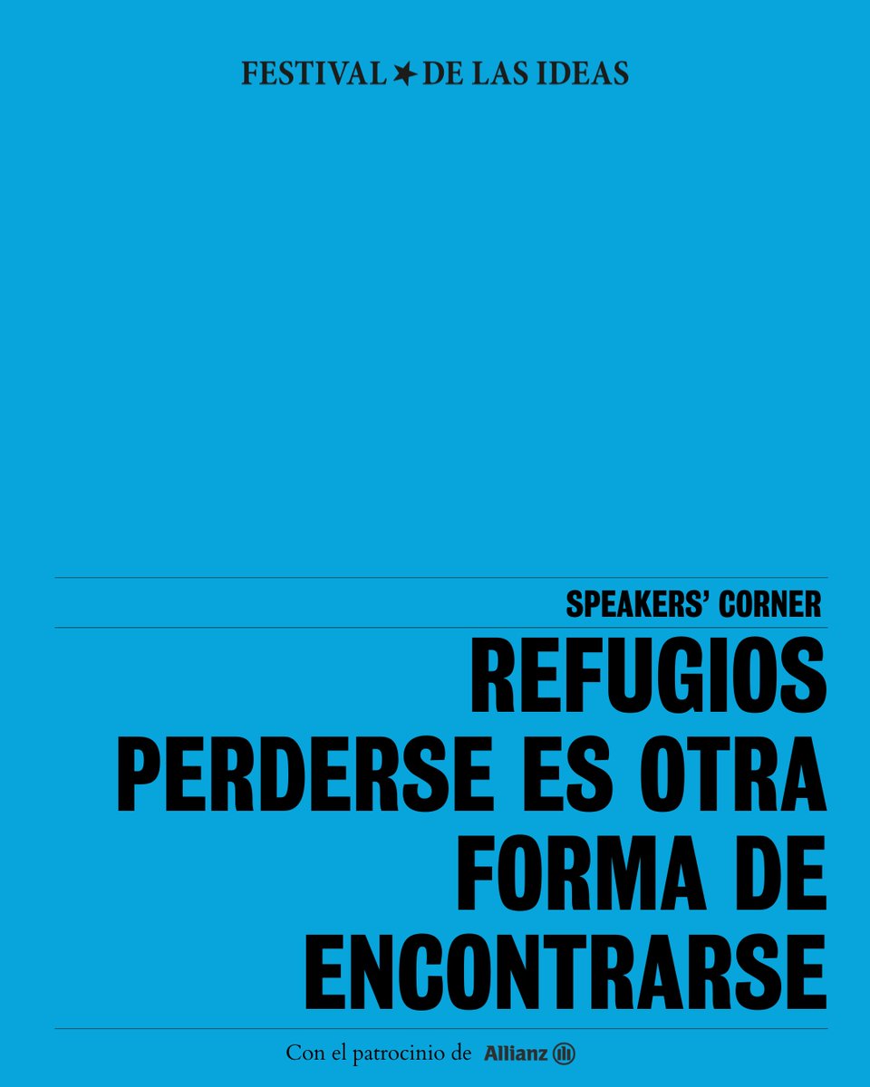 Cuando todo se vuelve laberinto… ¿dónde nos refugiamos? 🎤

Del 19 al 21 de septiembre, en la Plaza del Callao, abrimos un espacio para pensar en esos lugares —reales o imaginados— que nos cuidan, nos sostienen y nos permiten respirar.

🔗 festivaldelasideas.es #FDI25