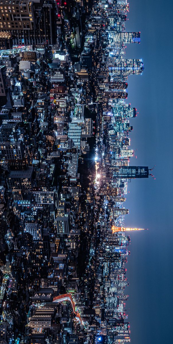 画面いっぱいに広がる東京の夜景。