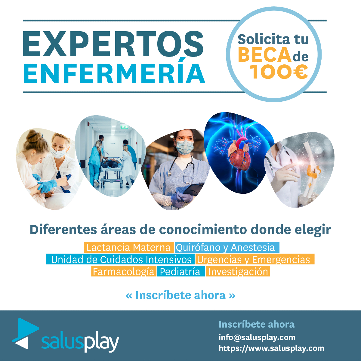 Ya puedes solicitar una de las becas de <a href="/salusplay/">SalusPlay</a> para sus Expertos Universitarios.

Áreas (entre otras):
✔️ Cuidado de Úlceras
✔️ Urgencias y Emergencias
✔️ Pediatría
✔️ Quirófano y Anestesia
✔️ UCI
✔️ Lactancia Materna
✔️ Farmacología

Pídela 👉 f.mtr.cool/gthqloawlq