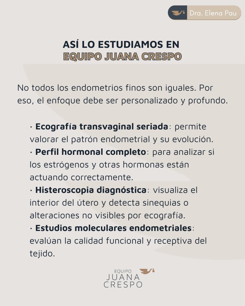 En Equipo Juana Crespo, cada caso se aborda con un enfoque personalizado y multidisciplinar.
“No se trata solo de medir milímetros, sino de entender por qué el endometrio no responde y definir la mejor estrategia”, explica la Dra. Elena Pau.
#MedicinaReproductiva #Fertilidad