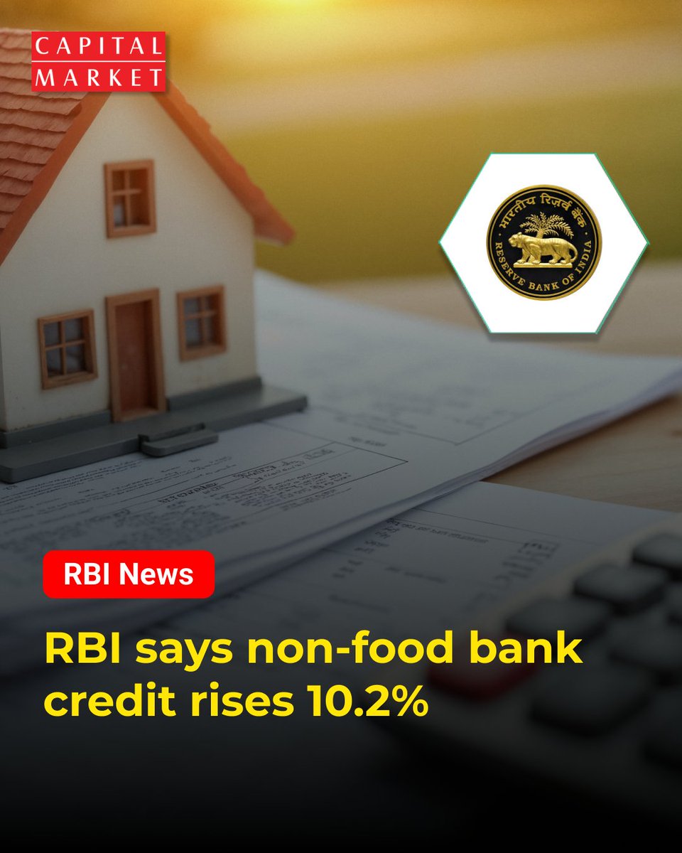 CapitalMarket17's tweet image. RBI: Non-Food Bank Credit Up 10.2%
Like | Share | Follow | Comment For Daily Updates.
capitalmarket.com
#RBI #BankCredit #NonFoodCredit #IndianEconomy #FinancialNews #BankingSector #CreditGrowth #EconomicData #RBIReport #Lending #FinancialMarkets #Investment #BusinessCredit