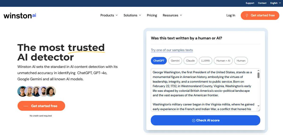bestfreeaitools's tweet image. Winston AI Your Essential Guardian for Content Authenticity
In an era saturated with digital content, the line between human originality and machine generation has become increasi...
bestfreeaitools.io/ai-tools/winst…
#AIDetection #Paraphrasing #Summarizer