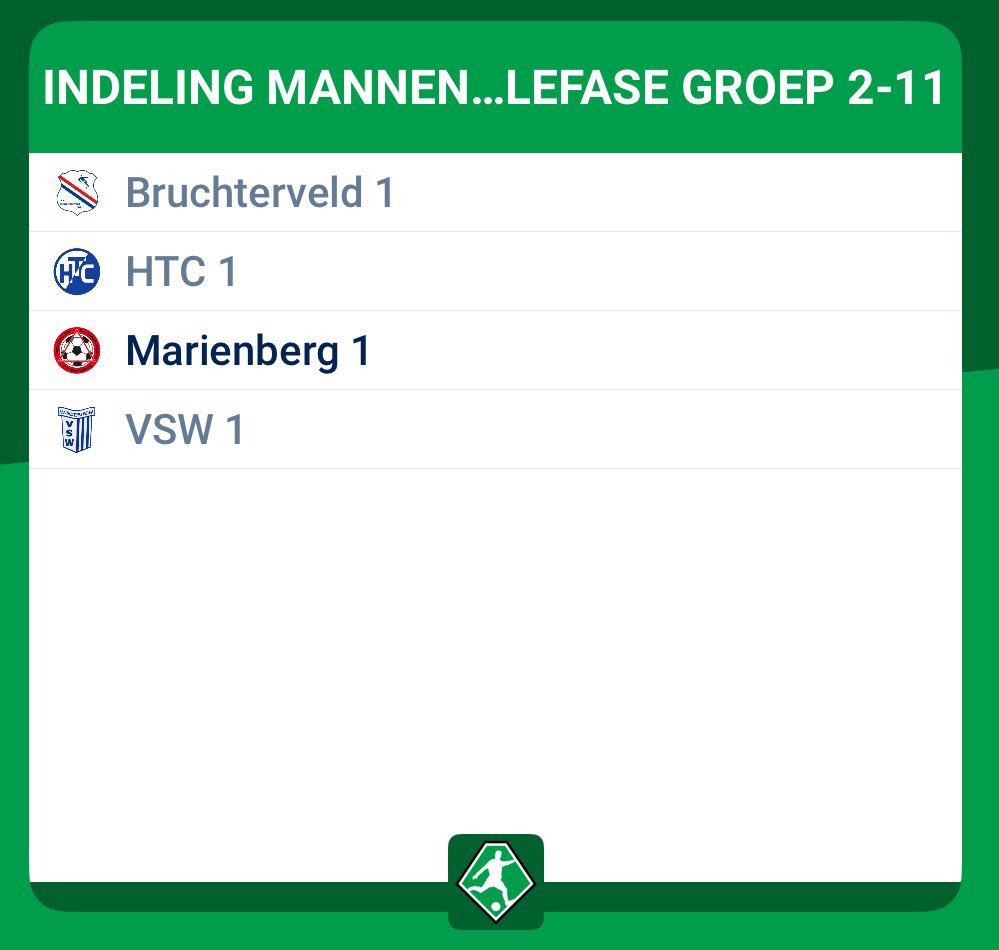 Mooie (buurtbus) competitie- en interessante bekerindeling!