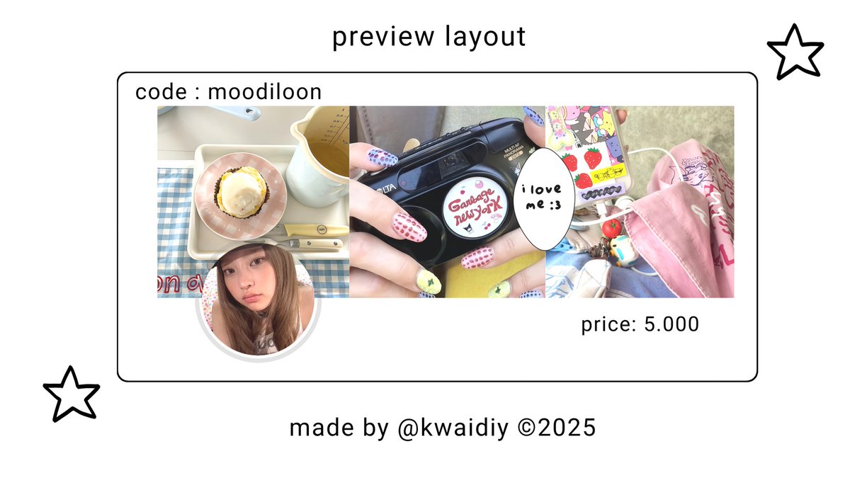 help repost, thank you 🫰🏻🍥

haii aku ada layout ready stock haum kiiikiii, harga tertera di pict yaa, get ava png. Payment all e-wallet yaa, Sung dm aja yaa buat jajan!

#zonauang️ #zonajajan #zonaba