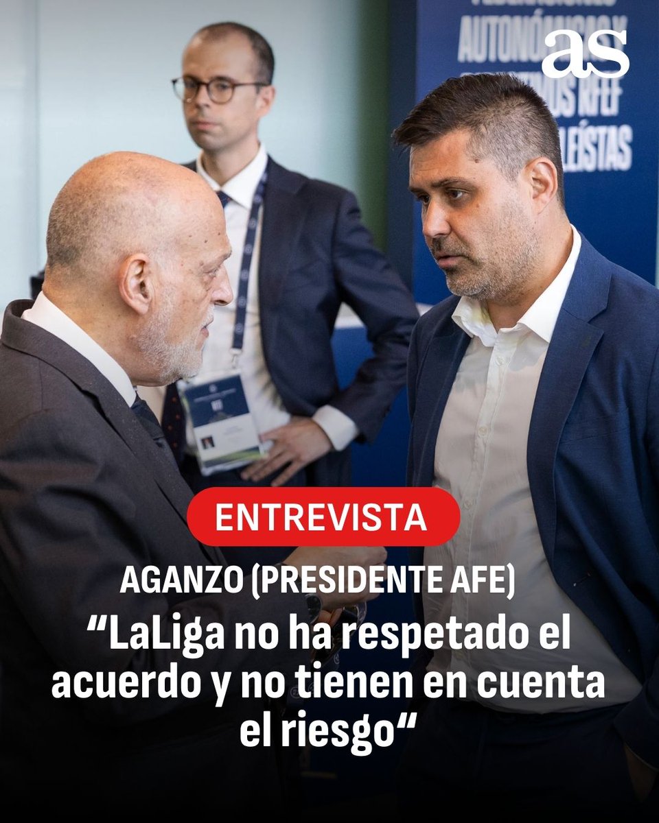 #EntrevistAS 

😡 El presidente de AFE critica la decisión de no aplazar el Real Madrid-Osasuna: “Es de los viejos tiempos”

🎙️ <a href="/ruby_ares/">Rubén Arés</a>