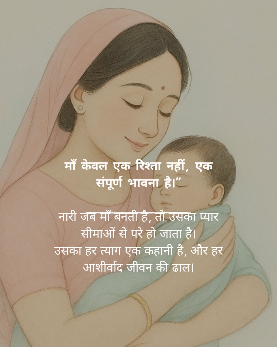 Nonstop241's tweet photo. Good morning friends 🌸

#माँ #नारी_शक्ति #मातृत्व #त्याग_और_प्रेम #WomensLove #MotherlyLove #Sacrifice #HindiPost https://t.co/XwScnbd5FP