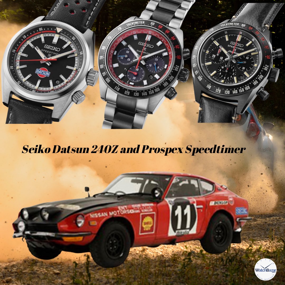 Watchbazar's tweet image. Seiko pays tribute to one of its most iconic collaborations — the legendary 1971 East African Safari Rally victory with the Datsun 240Z. 
The new Prospex Speedtimer Limited Edition series 
More instagram.com/watchbazar_/pr…