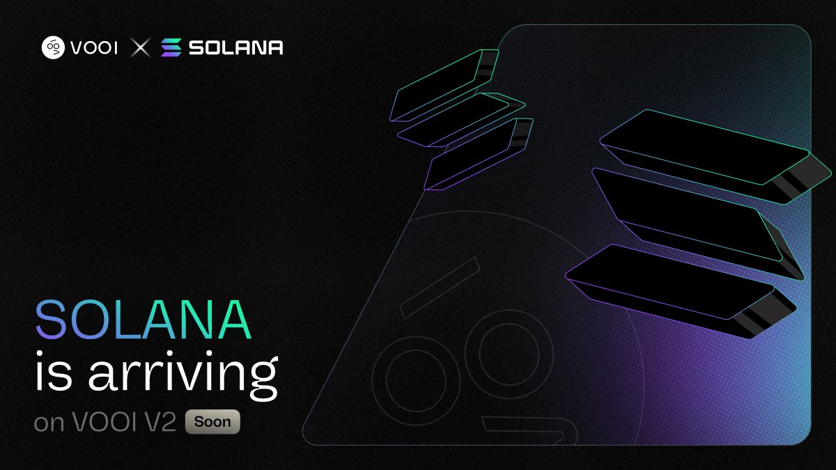 VOOI V2 will power Chain Abstraction trading on <a href="/solana/">Solana</a>

Trades of perpetuals, spot, cross- and on-chain swaps for Crypto, RWA and Exotic markets on #Solana, in the upcoming releases.

It's the next big milestone, both for VOOI and DeFi

Learn more about Solana integration 👇