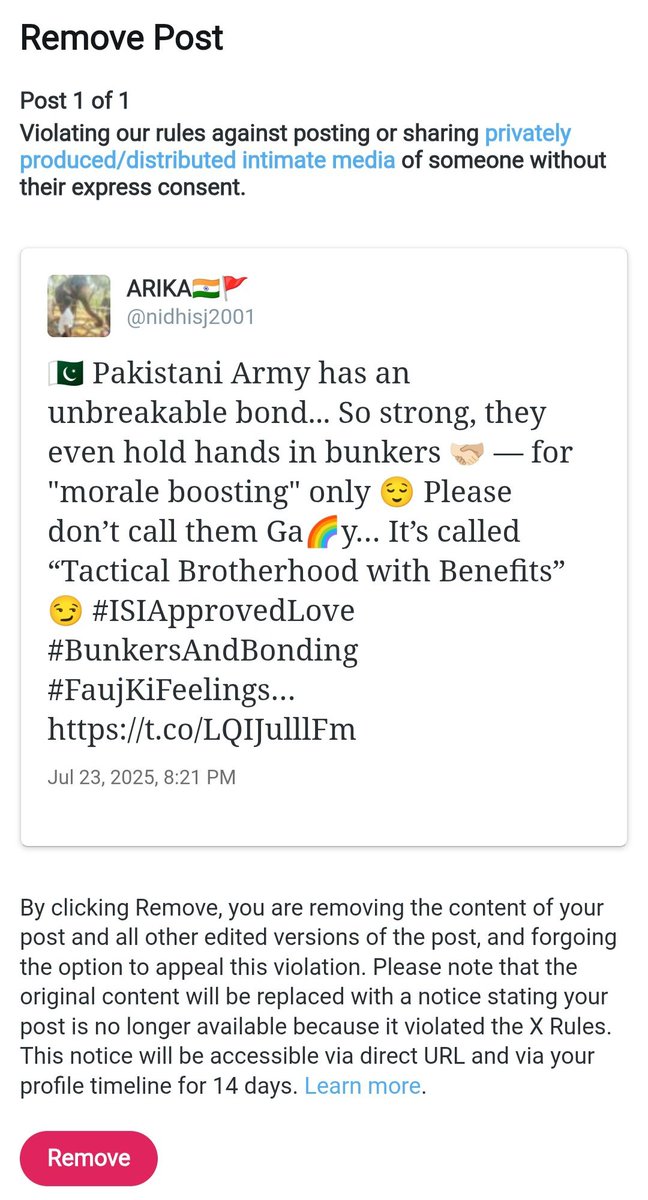 Reach dead because of heavy reporting by Najistani's.
Plz RT and engage if you see my tweet.😭🙏