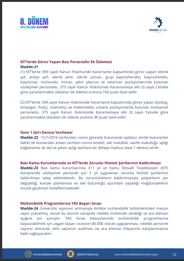 Enflasyon karşısında eriyen maaşlarla mücadele etmek zorunda değiliz! #KamuMuhendisiYoksayılıyor