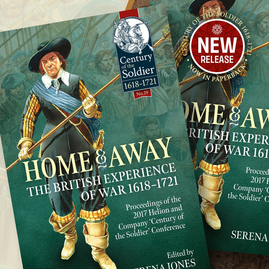 #newrelease 
Home and Away: The British Experience of War 1618-1721. Proceedings of the 2017 Helion and Company 'Century of the Soldier' Conference is now available in paperback!

✨ Save £5 off RRP until Friday 8th August — no code needed! ✨

 🛒Buy it here: