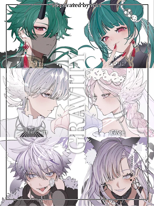 遅くなりましたが、GRAVITY様の限定コラボガチャのアイコン等を描かせて頂きました!🪐✨

#PR #GRAVITY 