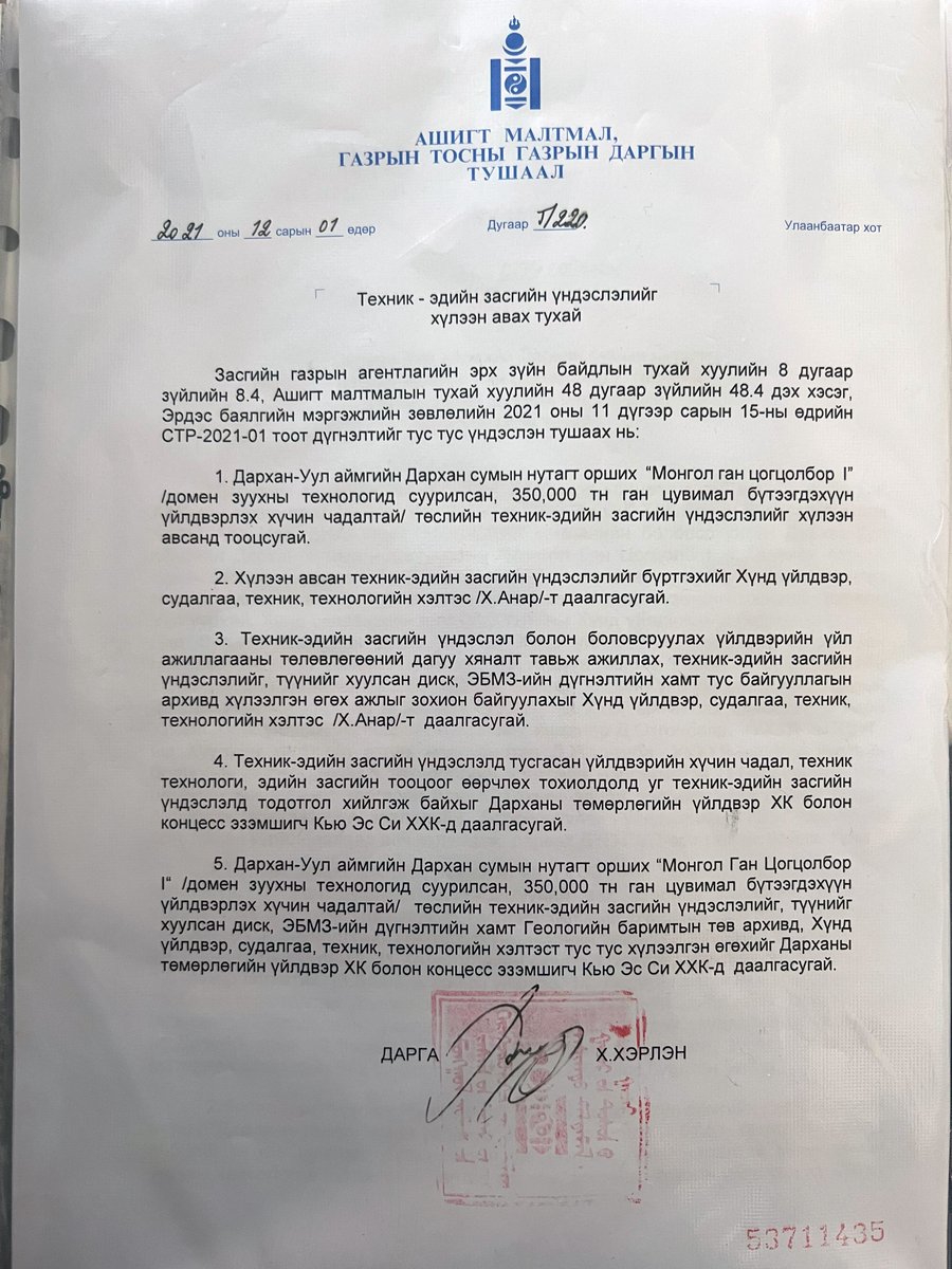 ТЭЗҮ-гээ боловсруулна 
гэж яриад байх юм.

Хийчихсэн, хийлгэчихсэн 2021 оны 12 сард батлагдсан ТЭЗҮ нь бэлэн байгаа шүү.