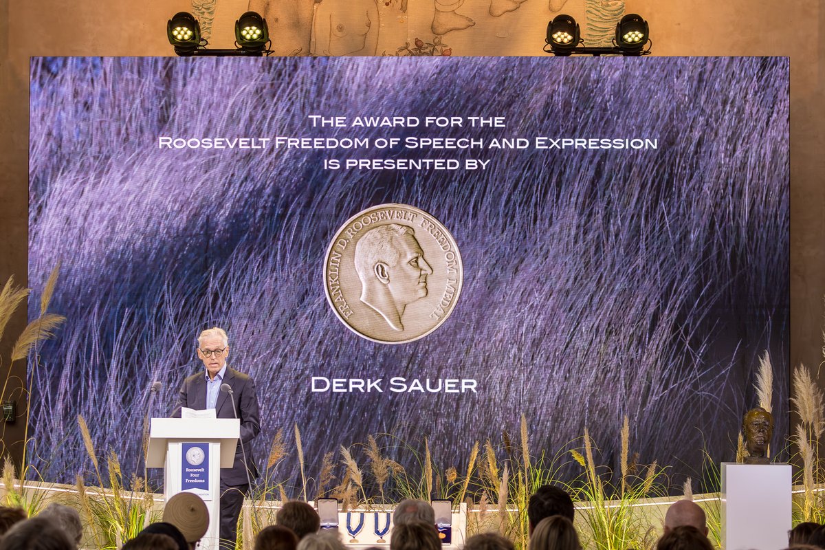 We are saddened to hear of the passing of Derk Sauer.

We were proud Derk agreed to present the Freedom of Speech Award to Bellingcat in 2024. Derk gave us great support through his presence and speech at the ceremony

We send our deepest condolences to his family and loved ones.
