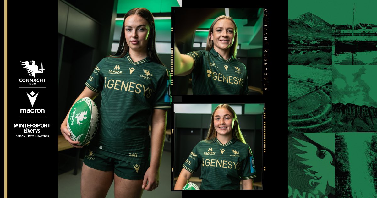 connachtrugby's tweet photo. Fresh Drop 😍
Landing from Friday, August 8th - exclusive to @Elverys Official Retail Partner 🤝
#OneConnacht | #RetailPartner | @MacronSports https://t.co/Wz7RDZGePl